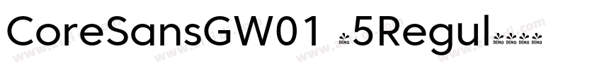CoreSansGW01 45Regul字体转换